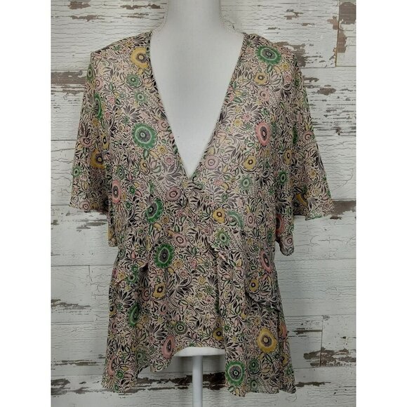 CABI Poet Floral Boho Blouse 2 Pc Sz M #5344 NWOT - Picture 3 of 8